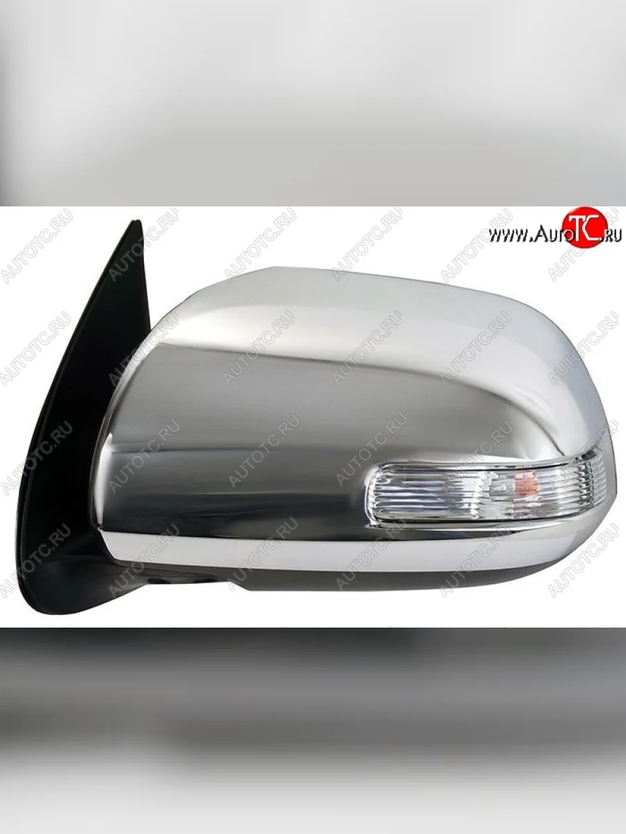 Боковое левое зеркало заднего вида (обогрев) SAT Toyota Hilux AN20,AN30  2-ой рестайлинг (2011-2016) (Неокрашенное)  в Воронеже Воронежской области