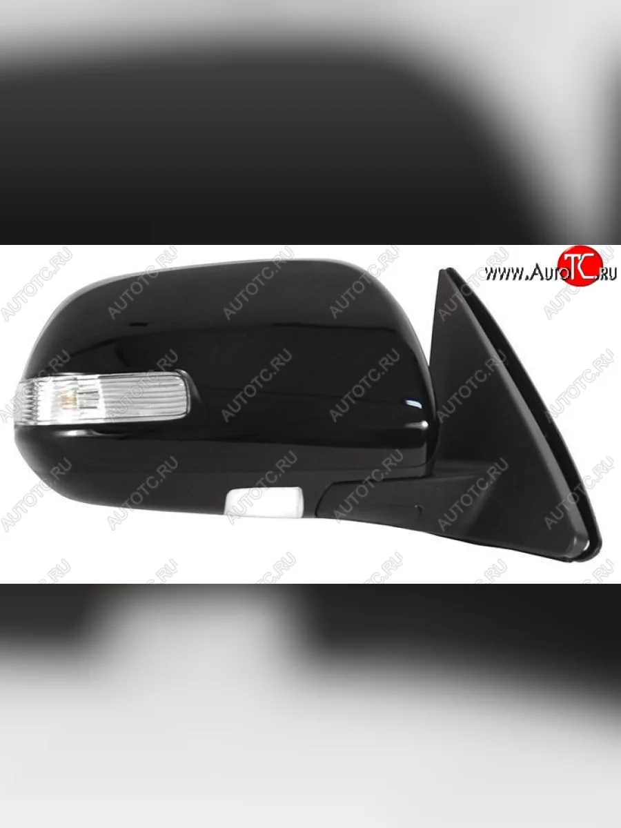 Боковое правое зеркало заднего вида (рестайлинг) (обогрев/поворотник) SAT  Toyota Highlander (2010-2013) XU40 (Неокрашенное)  в Самаре Самарской области