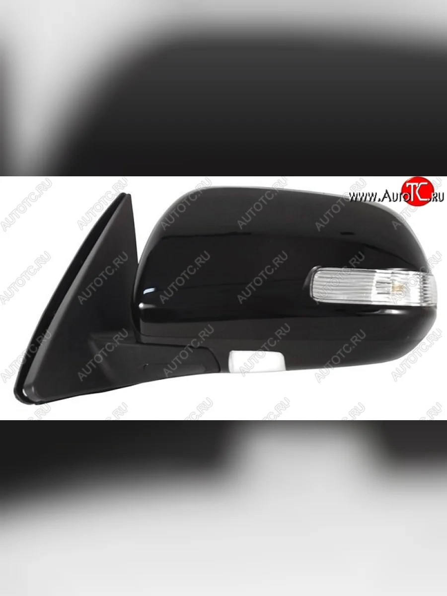Боковое левое зеркало заднего вида (рестайлинг) (обогрев/поворотник) SAT Toyota Highlander XU40 рестайлинг (2010-2013) (Неокрашенное)  в Керчи Республика Крым