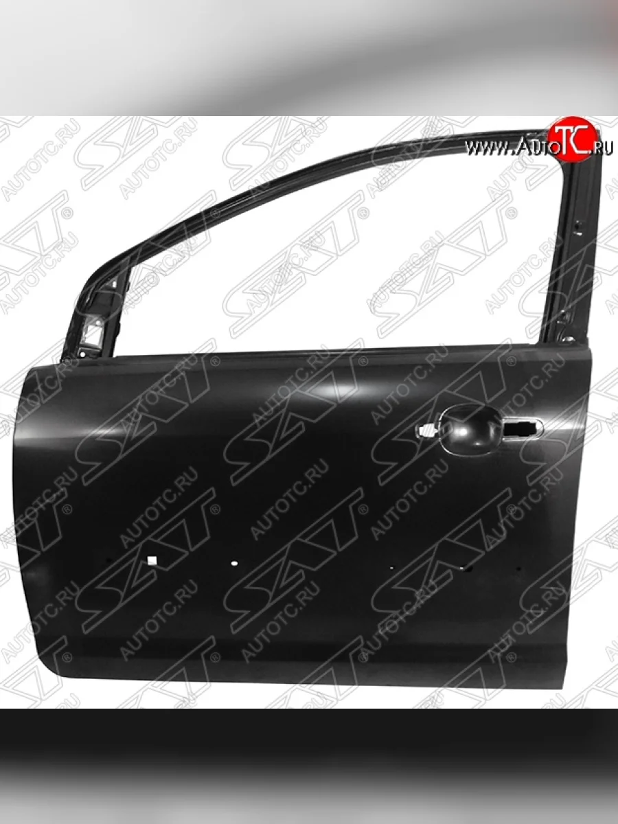 Левая дверь передняя SAT (с отверстиями под молдинг) Ford Focus 2 хэтчбэк 5 дв. дорестайлинг (2004-2008) (Неокрашенная)  в Керчи Республика Крым