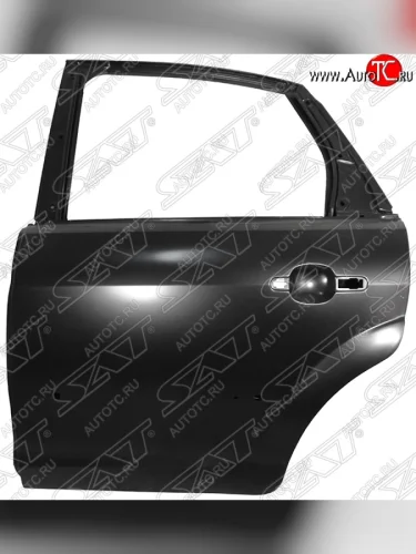 Левая дверь задняя SAT (с отверстиями под молдинг) Ford Focus 2 хэтчбэк 5 дв. дорестайлинг (2004-2008)