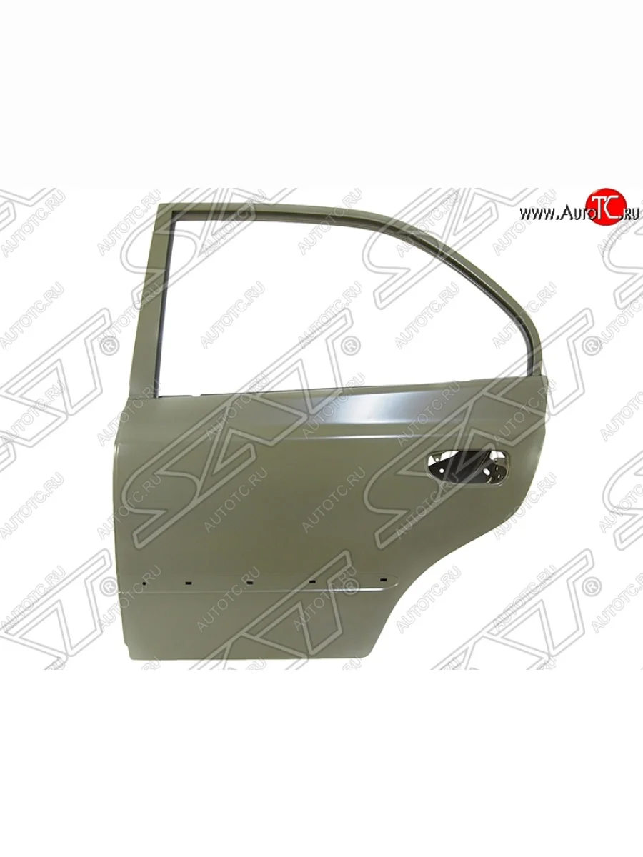 Левая дверь задняя SAT  Hyundai Accent (1999-2012) 2 LC (Неокрашенная)  в Самаре Самарской области