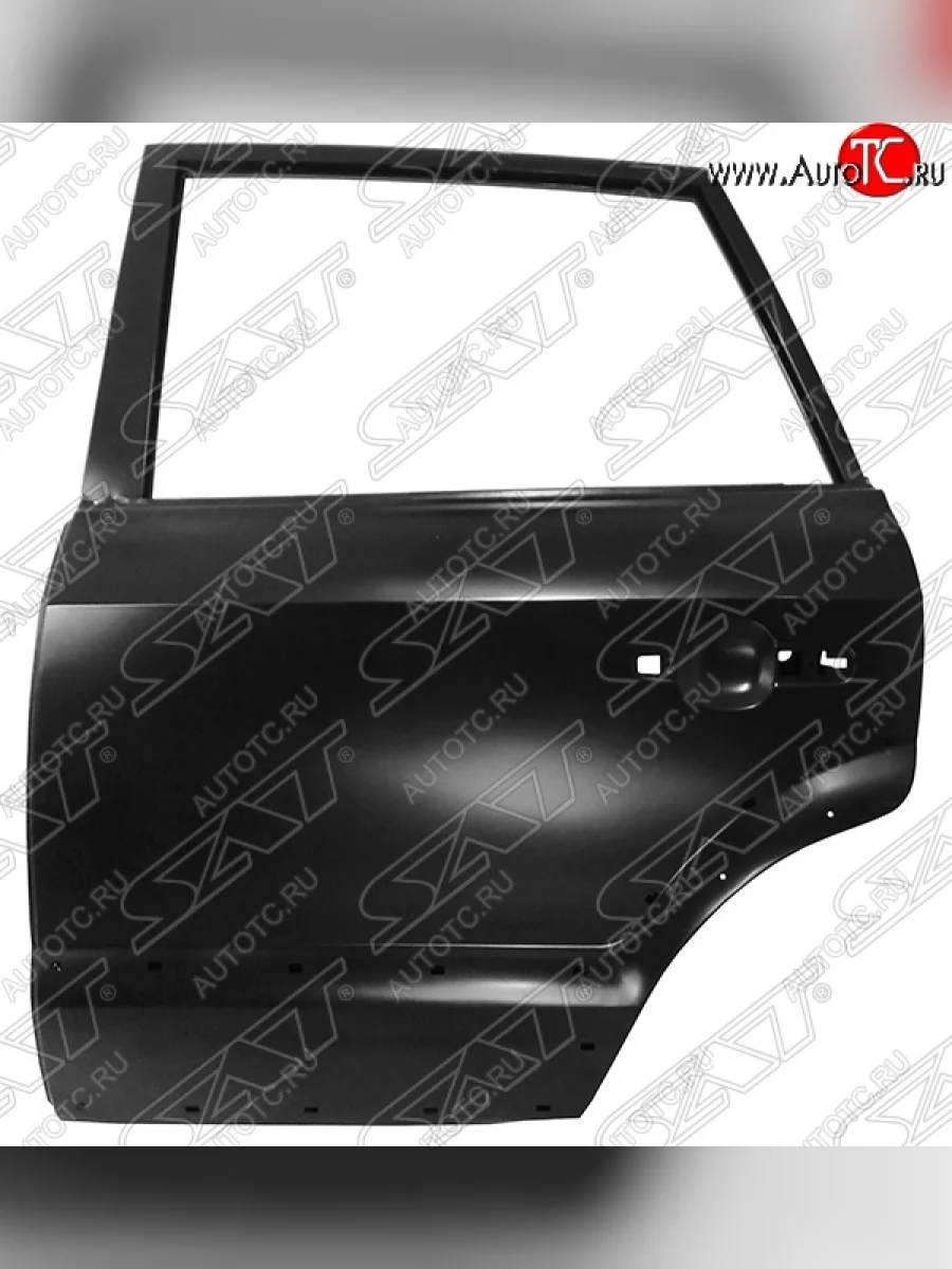 Левая дверь задняя SAT (под расширитель)  Hyundai Tucson (2004-2010) JM (Неокрашенная)  в Самаре Самарской области