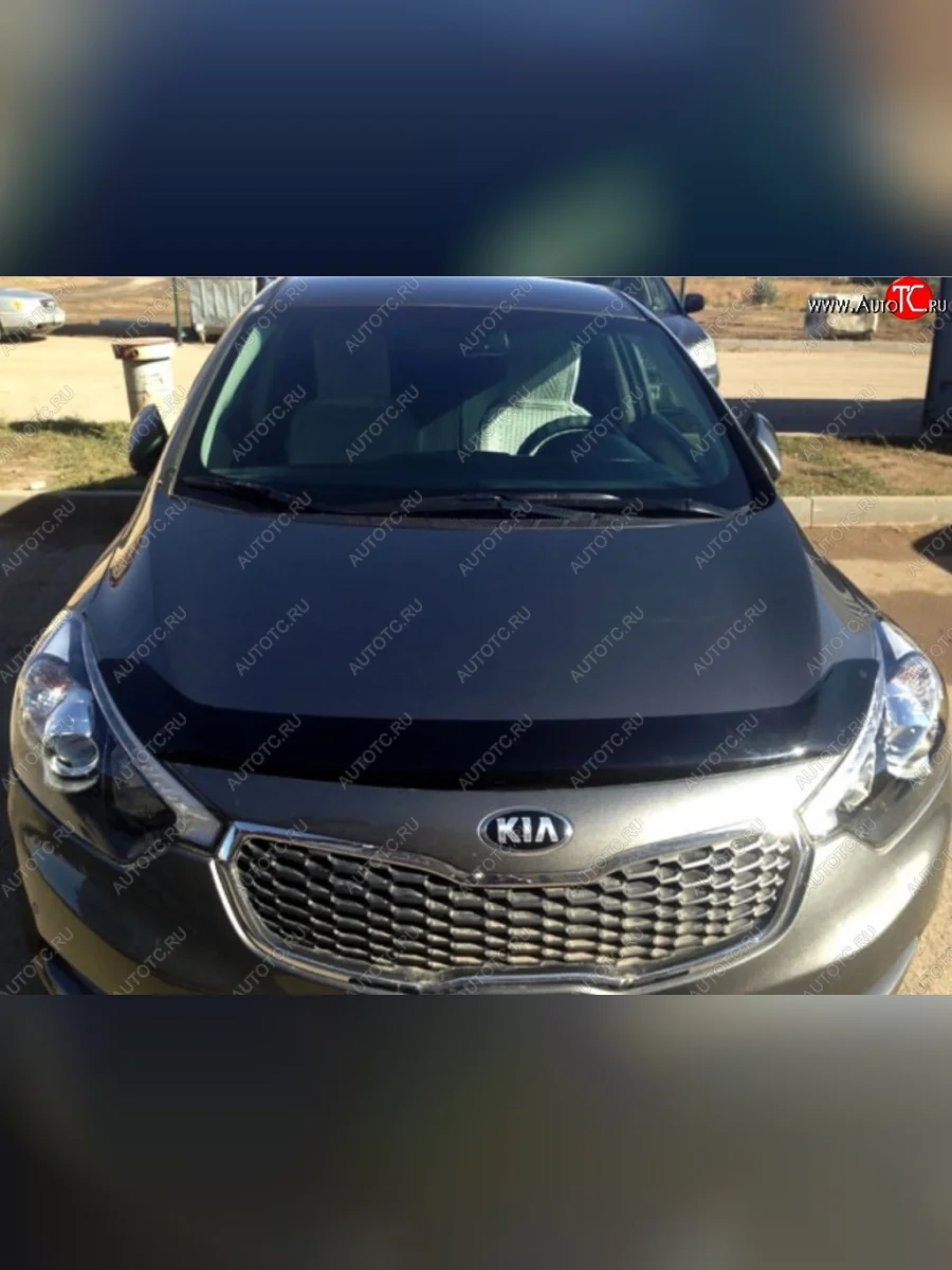 Дефлектор капота SIM KIA Cerato 3 YD дорестайлинг седан (2013-2016)  в Самаре Самарской области