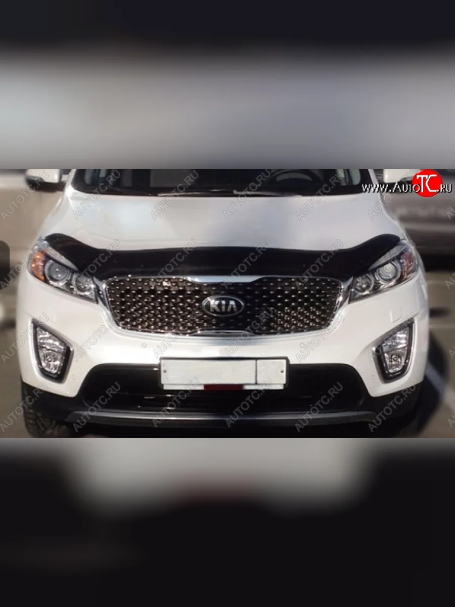 Дефлектор капота SIM KIA Sorento UM/Prime рестайлинг (2018-2020)  с доставкой в г. Керчь