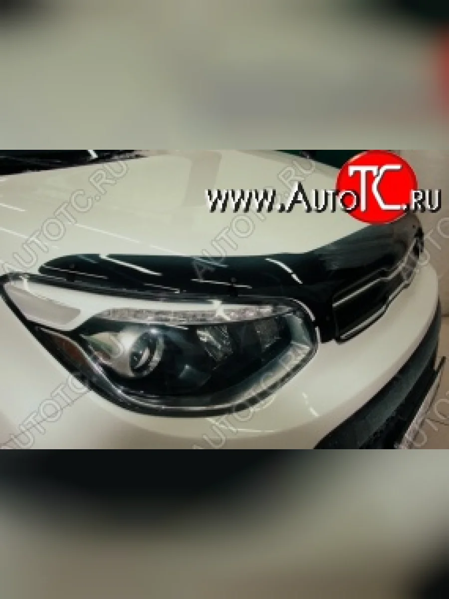 Дефлектор капота SIM KIA Soul PS дорестайлинг (2014-2016)  в Керчи Республика Крым