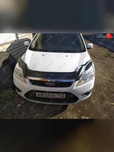 Дефлектор капота REIN Ford Focus 2 хэтчбэк 3 дв. рестайлинг (2007-2011)