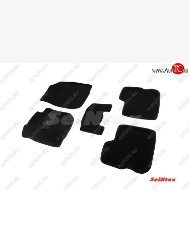 Комплект ковриков в салон 3D с текстильным покрытием Seintex Renault Logan 2 дорестайлинг (2014-2018)