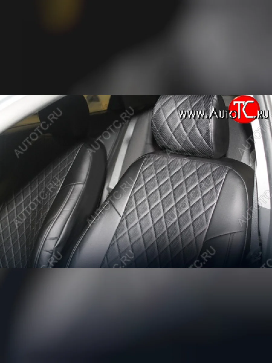 Чехлы Seintex (экокожа/ромб) Chevrolet Cruze J305 хэтчбек дорестайлинг (2009-2012)  в Воронеже Воронежской области