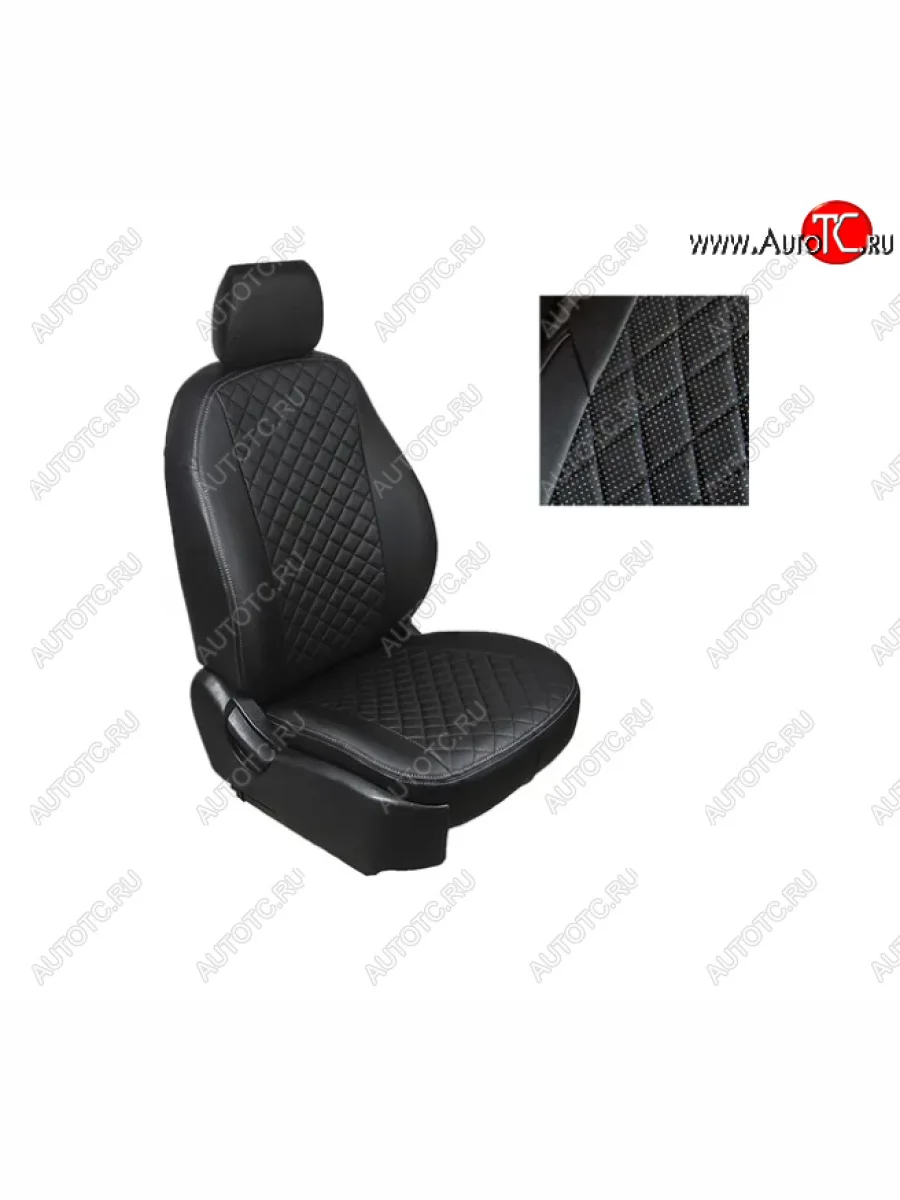 Чехлы Titanium Sport Seintex (экокожа/ромб) Ford Focus 3 универсал дорестайлинг (2010-2015)  в Воронеже Воронежской области