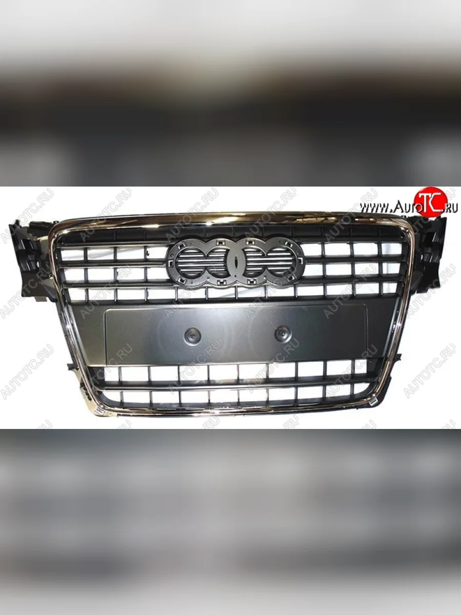 Решетка радиатора SAT (хром) Audi A4 B8 дорестайлинг, седан (2007-2011)  в Перми Пермском крае