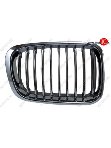 Правая решетка радиатора SAT (хром) BMW 3 серия E46 седан дорестайлинг (1998-2001)