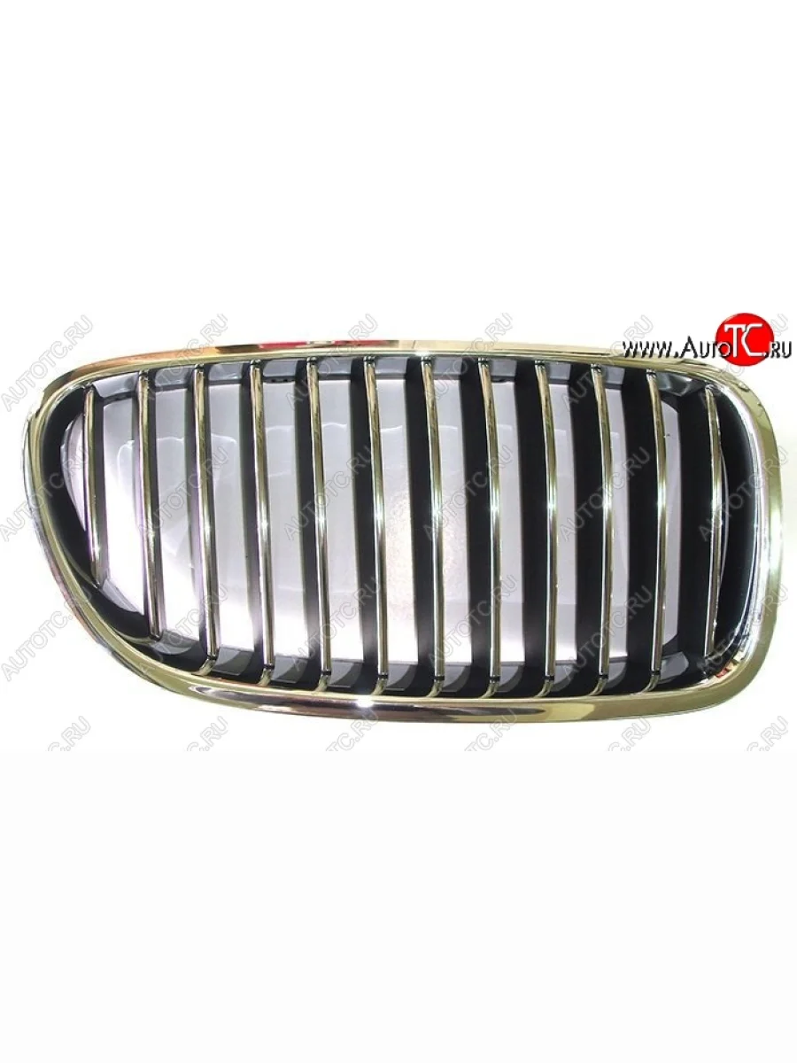 Правая решетка радиатора SAT (хром) BMW 5 серия ( F11, F10) (2009-2013) дорестайлинг, универсал, седан дорестайлинг (Неокрашенная) с доставкой в г. Кемерово
