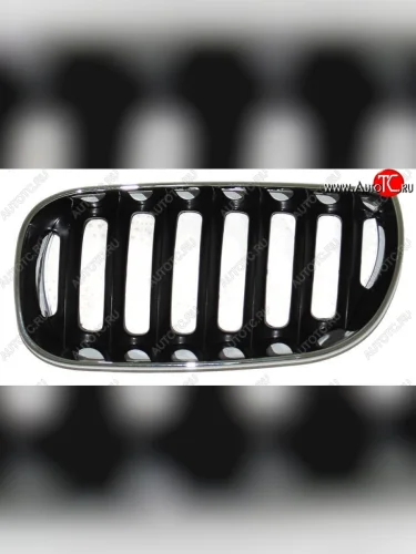 Левая решетка радиатора SAT (черная с хромом) BMW X3  E83 (2003-2009)