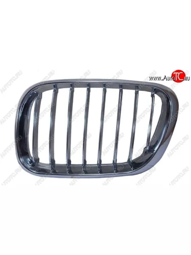 Левая решетка радиатора SAT (Хром) BMW X5  E53 (1999-2003) дорестайлинг