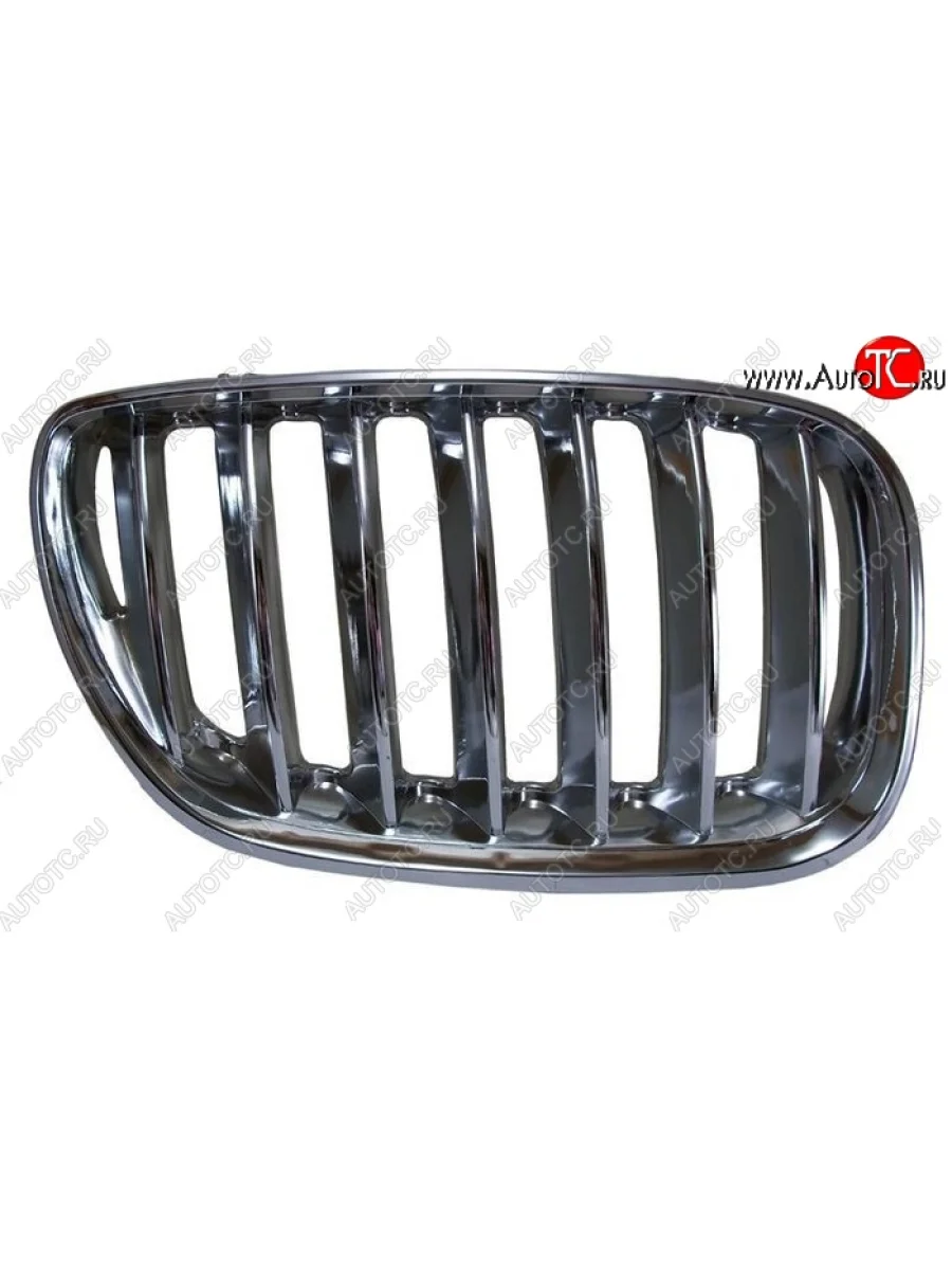 Правая решетка радиатора (хром, рестайлинг) BMW X5 E53 (2003-2006) рестайлинг (Неокрашенная) с доставкой в г. Кемерово