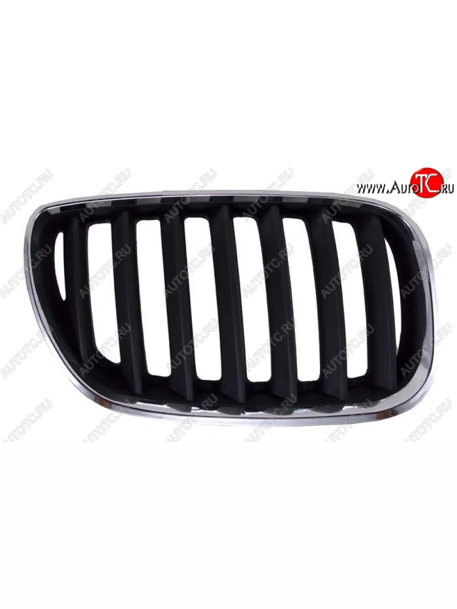 Решетка радиатора SAT (черная с хромом, рестайлинг) BMW X5 E53 рестайлинг (2003-2006) (Неокрашенная)  в Керчи Республика Крым
