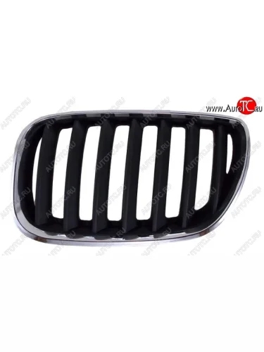 Левая решетка радиатора SAT (черная с хромом) BMW X5  E53 (2003-2006) рестайлинг
