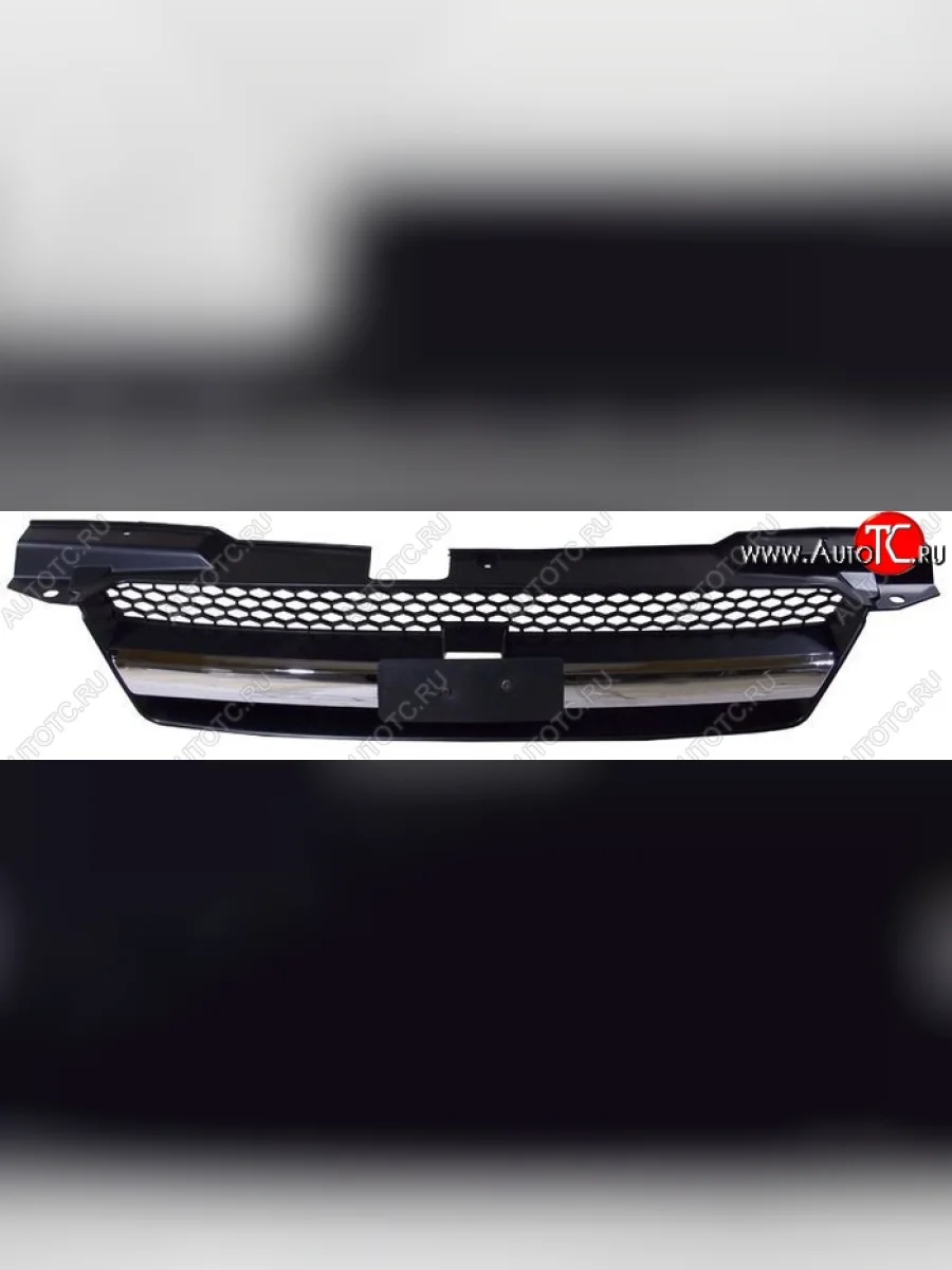 Решётка радиатора SAT (бампер без поворотов) Chevrolet Aveo T200 хэтчбек 5 дв (2002-2008) (Неокрашенная)  в Керчи Республика Крым