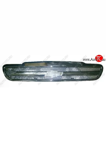 Решётка радиатора SAT (без эмблемы) (Хром) Chevrolet Lanos  T100 (2002-2017) седан