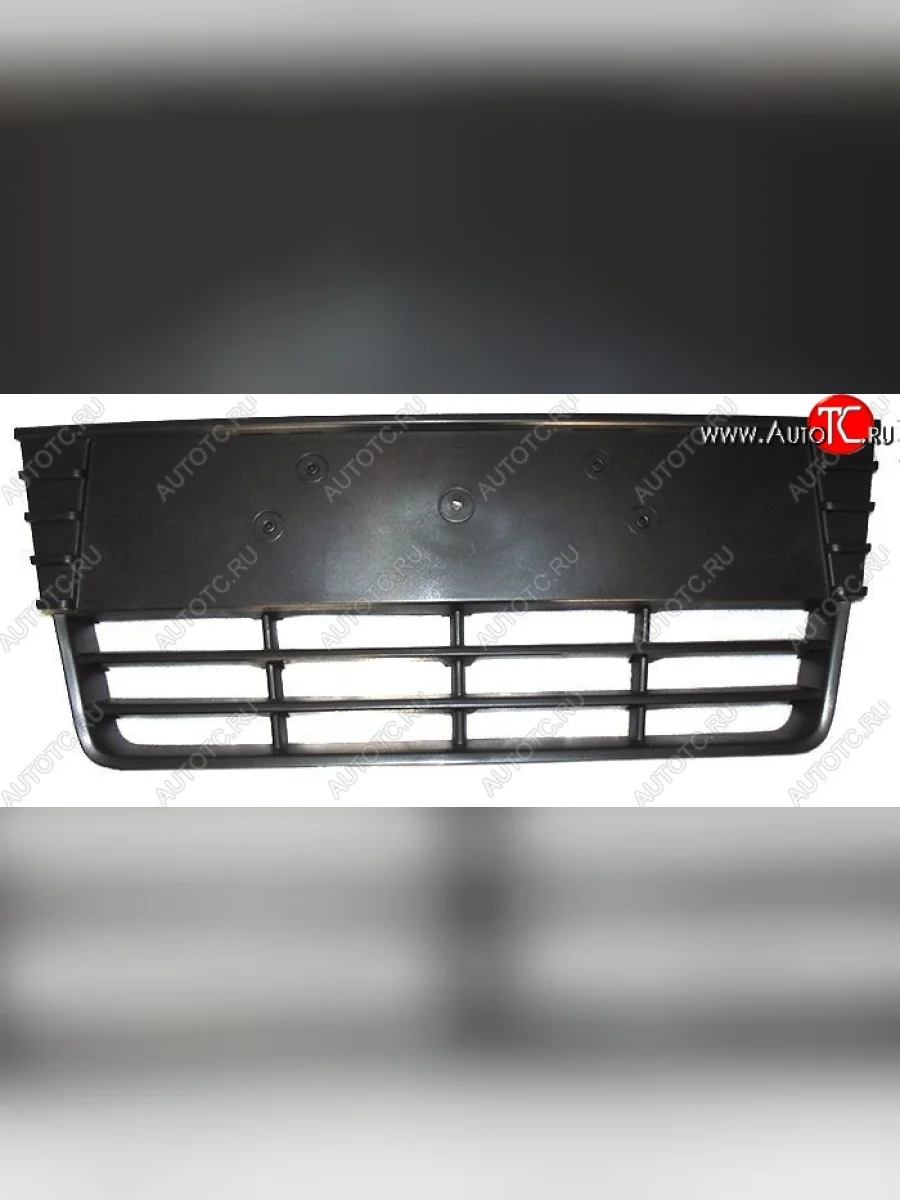 Решетка в бампер SAT (центральная) Ford Focus 3 хэтчбэк дорестайлинг (2010-2015) (Черная)  с доставкой в г. Керчь