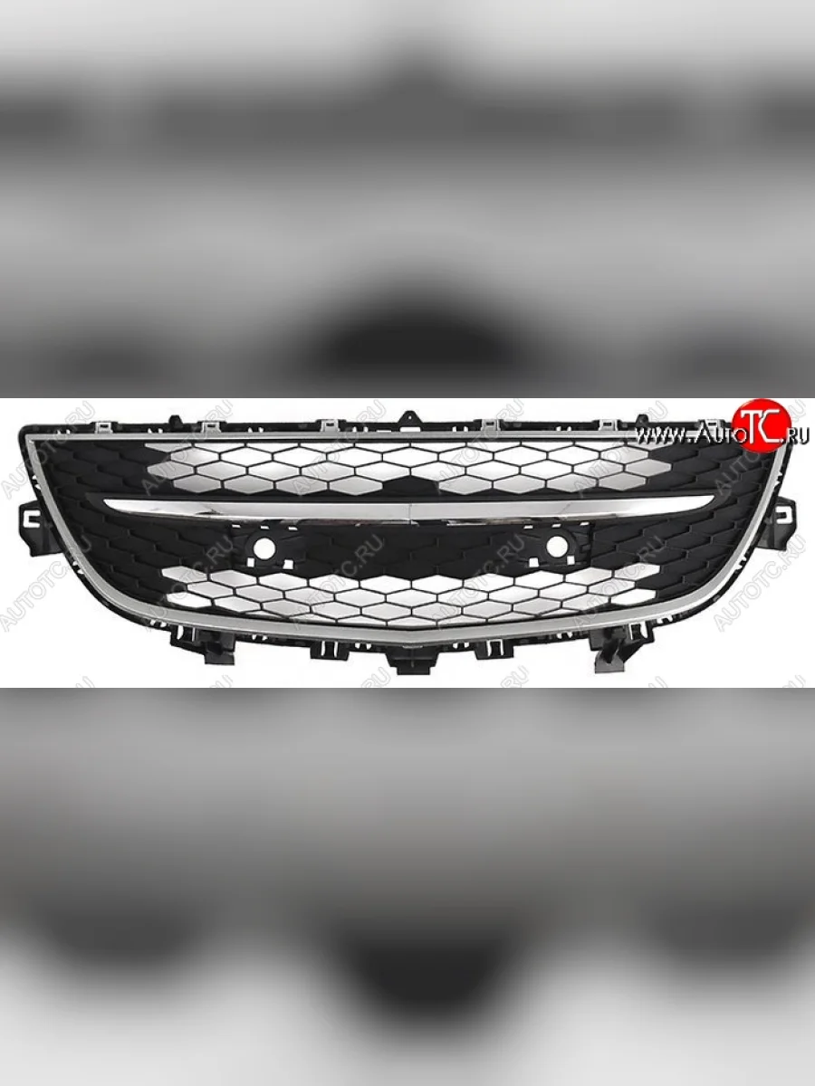 Решетка в бампер SAT (центр)  Mazda CX-9 (2009-2012) TB  в Керчи Республика Крым