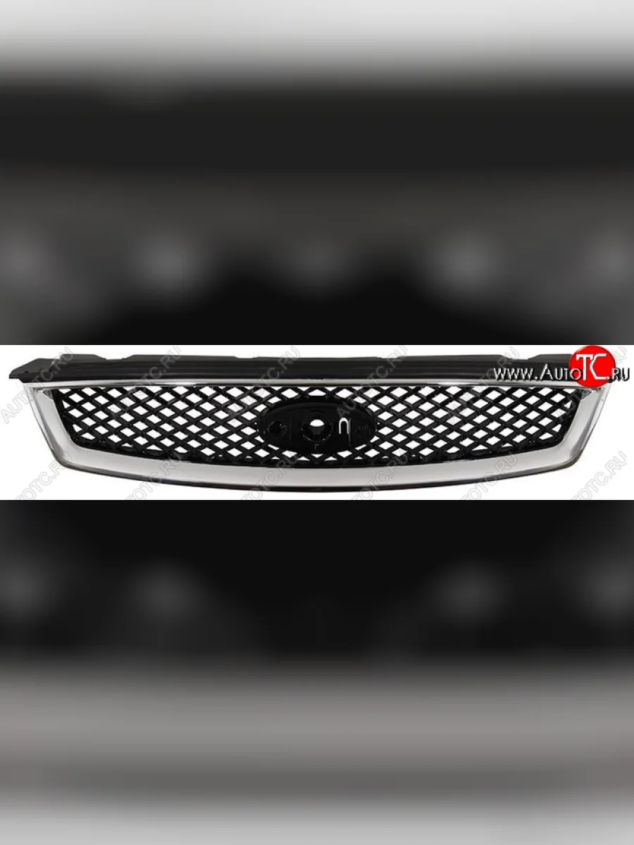 Решётка радиатора SAT Ford Focus 2  седан дорестайлинг (2004-2008) (Хром)  в Воронеже Воронежской области