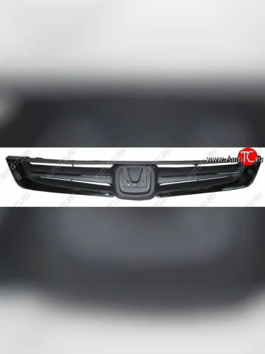 Решётка радиатора SAT (Черная с хромом) Honda Civic EJ,EK,EM седан дорестайлинг (1995-1998)