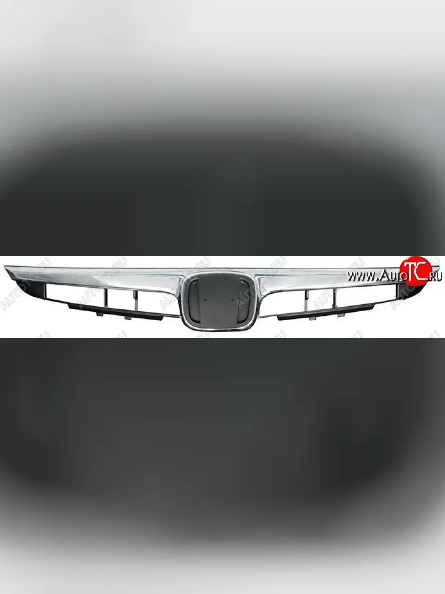 Решётка радиатора SAT (в сборе с молдингом) Honda Civic FD седан дорестайлинг (2005-2008)  в Самаре Самарской области