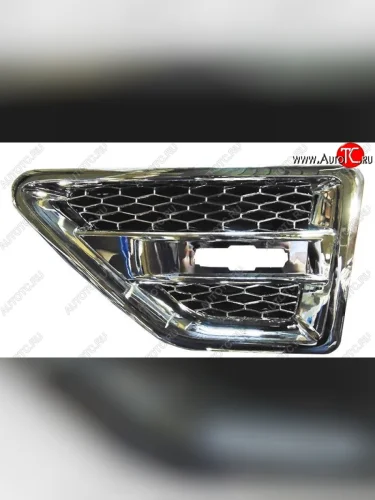 Левая вставка в переднее крыло SAT (хром) Land Rover Freelander  L359 (2006-2010) дорестайлинг