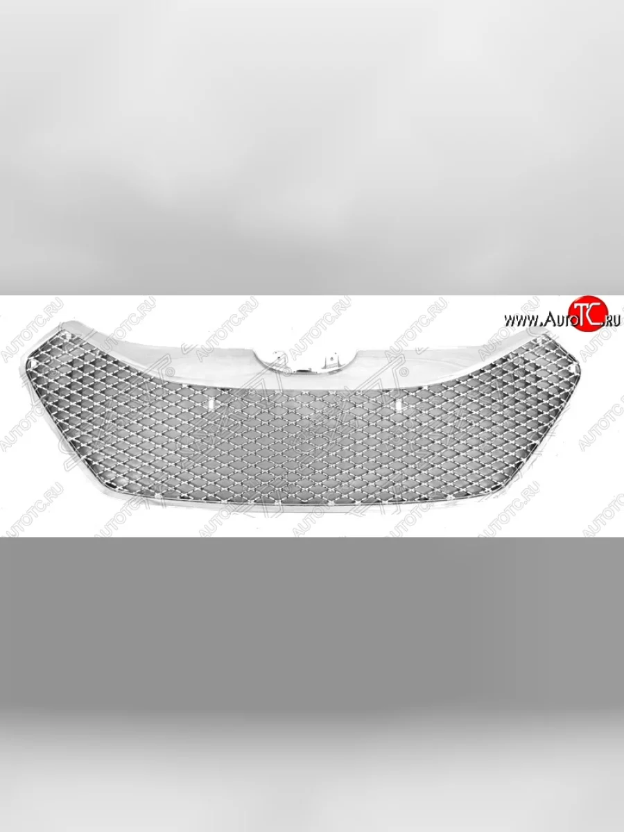 Решётка радиатора SAT (хром) Hyundai IX35 LM дорестайлинг (2009-2013) (Неокрашенная)  в Самаре Самарской области