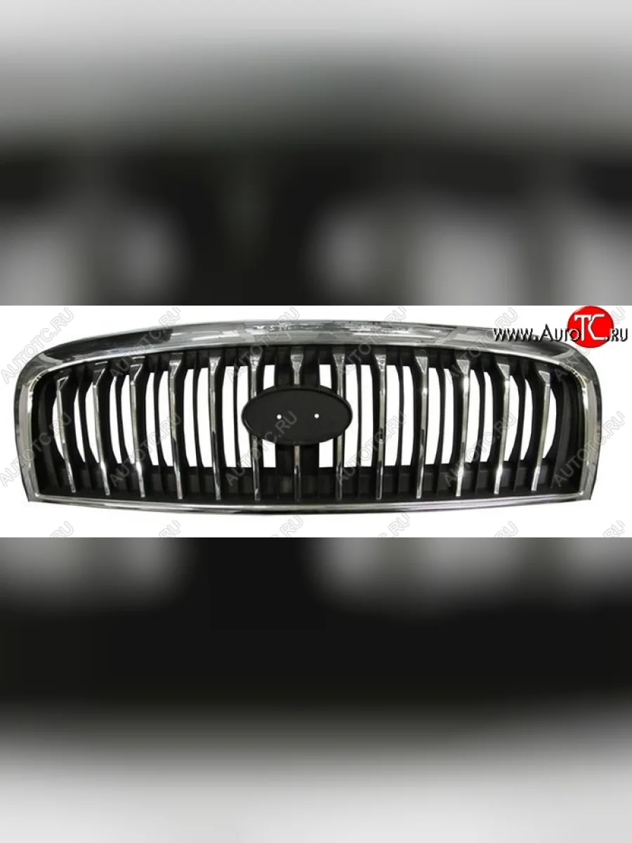 Решётка радиатора SAT (вертикальные полосы) Hyundai Sonata EF рестайлинг ТагАЗ (2001-2013) (Неокрашенная)  в Самаре Самарской области