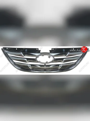 Решётка радиатора SAT (хром) Hyundai Sonata YF (2009-2014)
