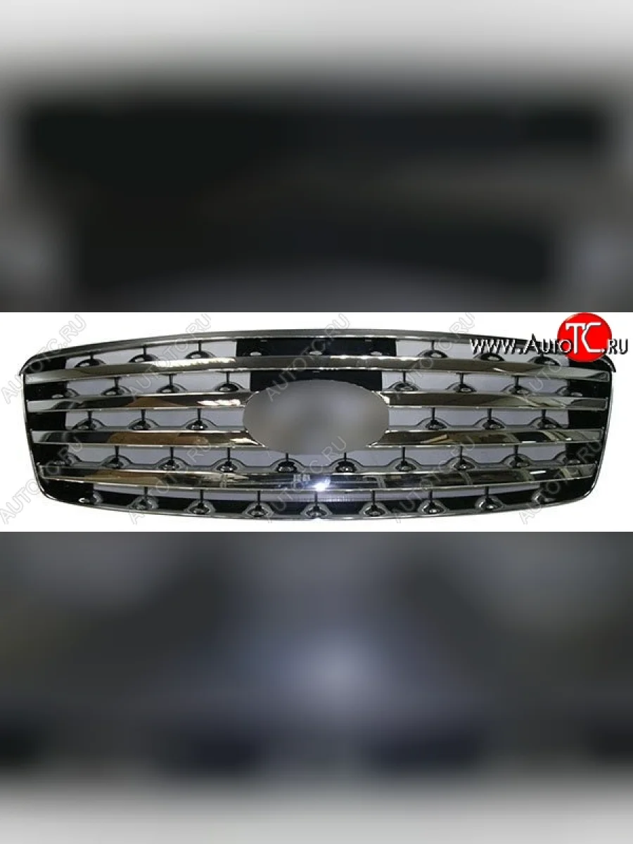 Решётка радиатора SAT (хром, черная) INFINITI FX45 S50 рестайлинг (2005-2009) (Неокрашенная)  в Керчи Республика Крым