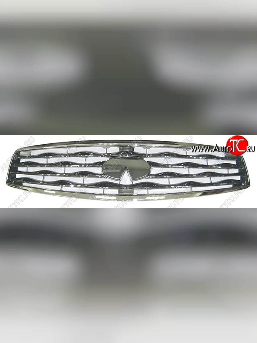 Решётка радиатора SAT (хром, пр-во Тайвань) INFINITI FX35 S51 дорестайлинг (2008-2011) (Неокрашенная)  в Керчи Республика Крым
