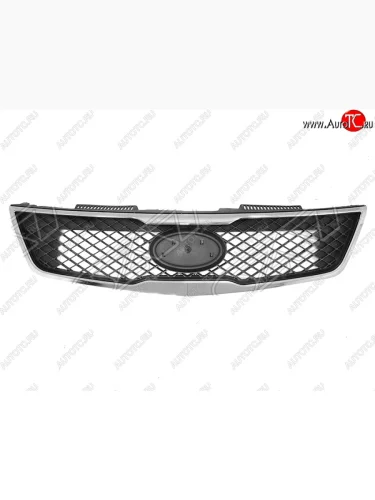 Решётка радиатора SAT (хром молдинг, дорестайлинг) KIA Forte 1 TD хэтчбек 5 дв. (2008-2013)