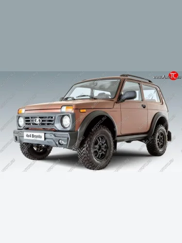 Накладка на колёсную арку Bronto (передняя, левая) Лада ВАЗ нива 4х4  2121 Бронто (2017-2025) 3 дв. 1-ый рестайлинг, 3 дв. 2-ой рестайлинг