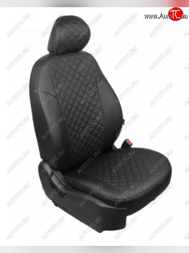 Чехлы Seintex (экокожа/ромб) Mitsubishi Pajero Sport  PB (2008-2013) дорестайлинг
