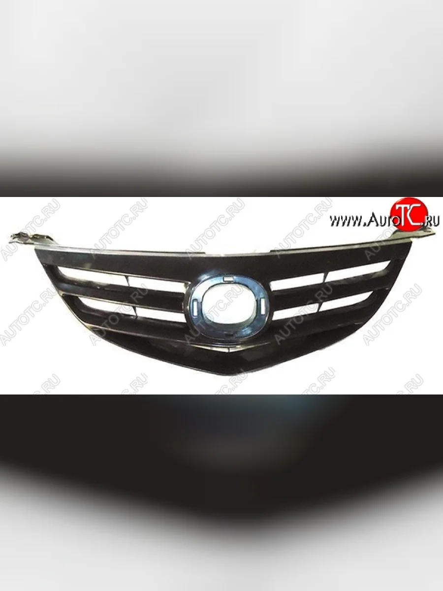 Решётка радиатора SAT (SPORT, горизонтальные полосы) Mazda 3/Axela BK дорестайлинг седан (2003-2006) (Неокрашенная)  в Воронеже Воронежской области
