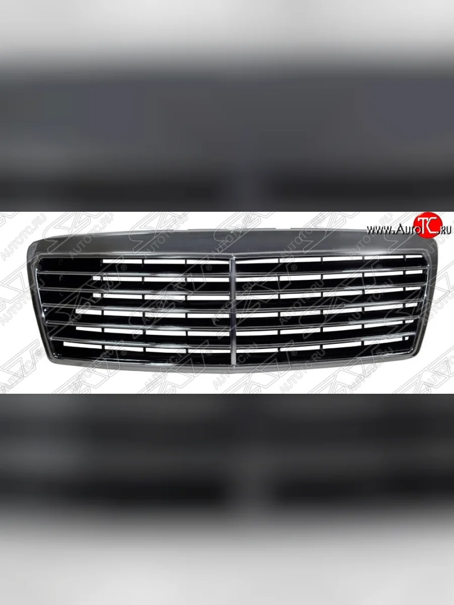 Решётка радиатора SAT (AVANTGARD, 5 полос) Mercedes-Benz E-Class W210 дорестайлинг универсал (1996-1999) (Неокрашенная)  в Перми Пермском крае