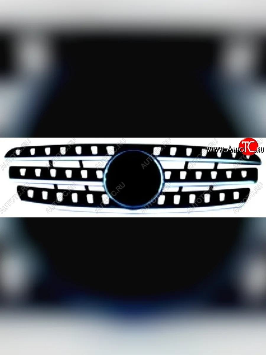 Решётка радиатора SAT (черная) Mercedes-Benz ML class W163 рестайлинг (2001-2005) (Неокрашенная)  в Самаре Самарской области