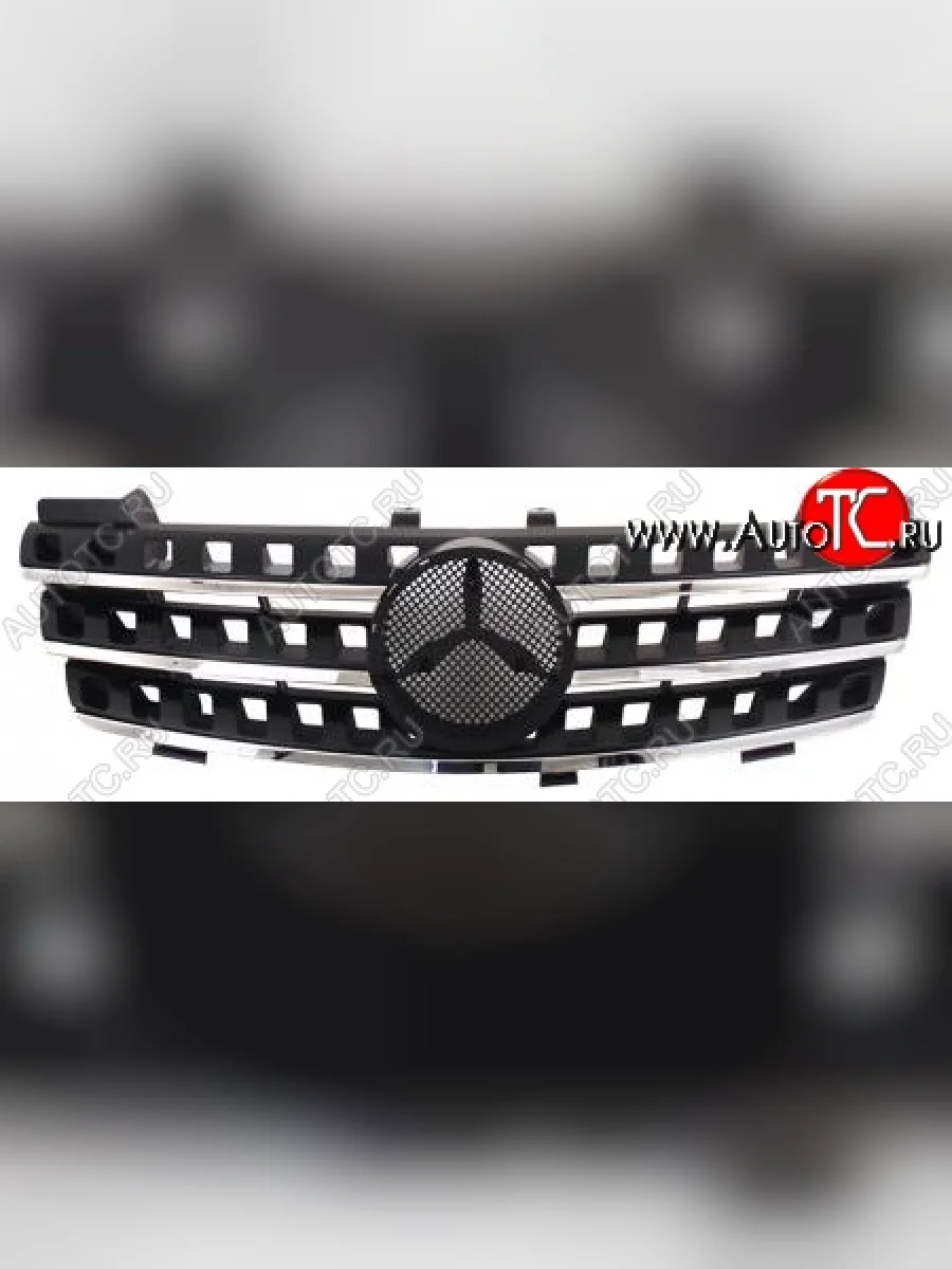 Решётка радиатора SAT (черная с хромом)  Mercedes-Benz ML class (2005-2008) W164 (Неокрашенная)  в Керчи Республика Крым