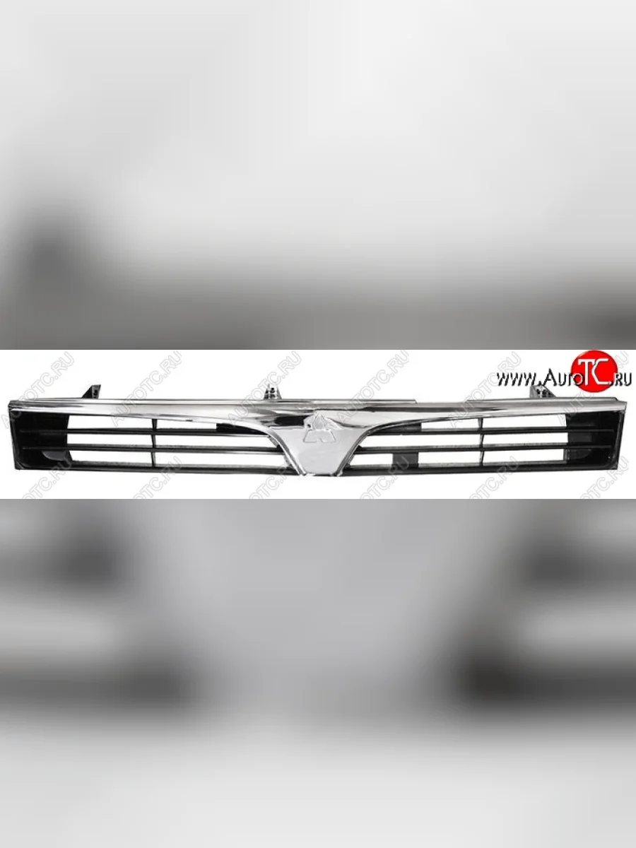 Решётка радиатора SAT (хром) Mitsubishi Lancer 8 дорестайлинг седан (1995-1997) (Неокрашенная)  в Перми Пермском крае