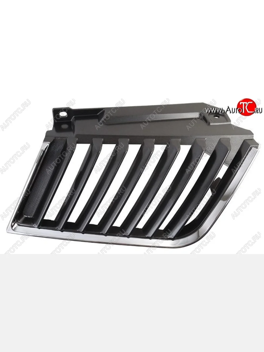 Правая решётка радиатора SAT (пр-во Таиланд) Mitsubishi L200 4  дорестайлинг (2006-2014) (Неокрашенная)  с доставкой в г. Керчь