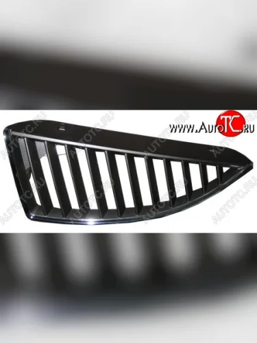 Решетка радиатора SAT (левая, хром, черная) Mitsubishi Lancer Evolution 8 CT9A седан (2003-2005)