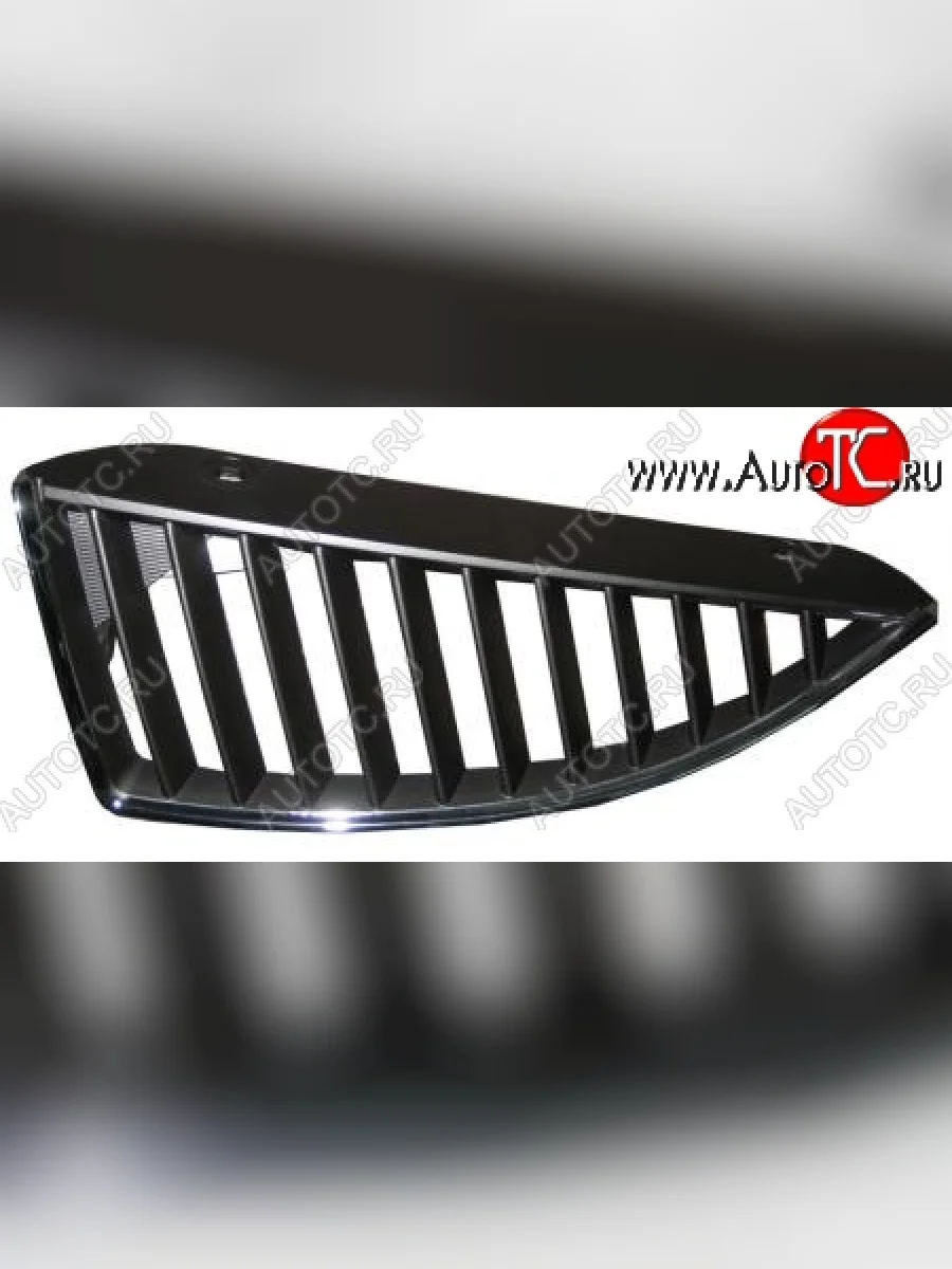Решетка радиатора SAT (левая, хром, черная) Mitsubishi Lancer Evolution 8 CT9A седан (2003-2005) (Неокрашенная)  в Керчи Республика Крым