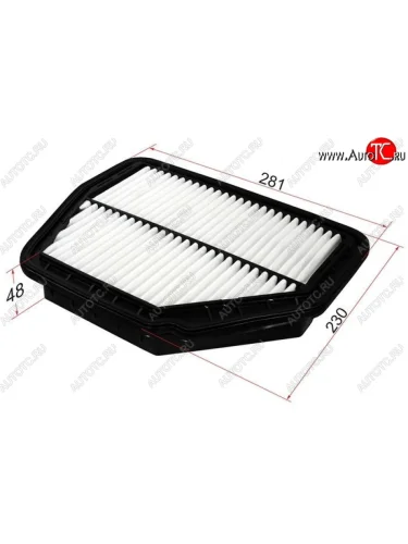 Фильтр воздушный двигателя SAT (281x230x48 мм) Chevrolet Captiva (2006-2016), Daewoo Winstorm (2006-2010), Opel Antara (2006-2015)