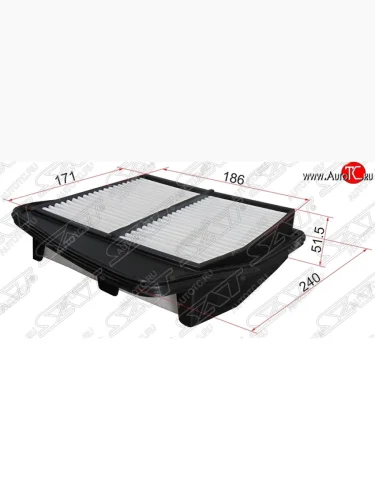 Фильтр воздушный двигателя SAT Honda Accord ( 8 CU,  8 CW) (2008-2013) седан дорестайлинг, универсал дорестайлинг, седан рестайлинг, универсал рестайлинг