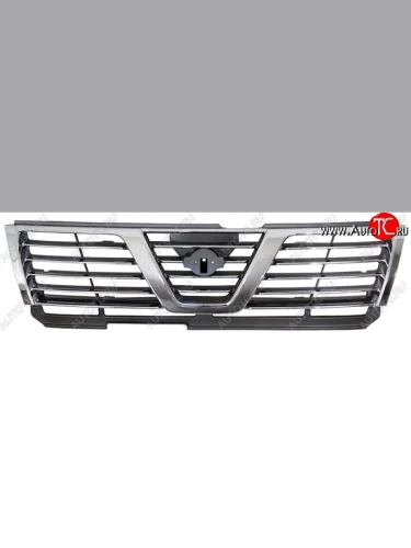 Решётка радиатора SAT (Тайвань) (Черная с хромом) Nissan Patrol  5 (1997-2001) Y61 дорестайлинг