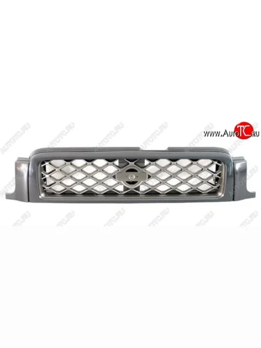 Решётка радиатора SAT (хром серая) Nissan Terrano2 R50 рестайлинг (1999-2002)